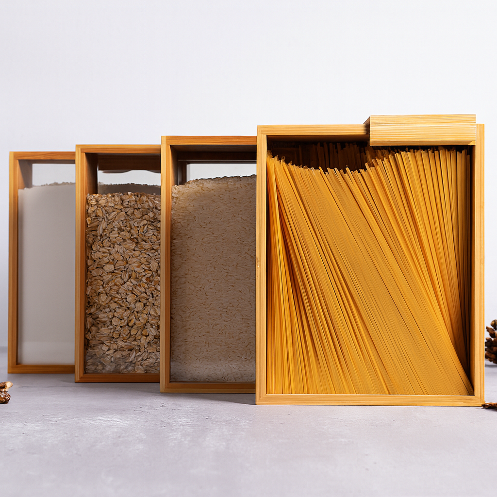 Bamboo Food Dispenser