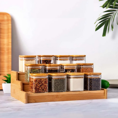 Glass Jars Set With Labels