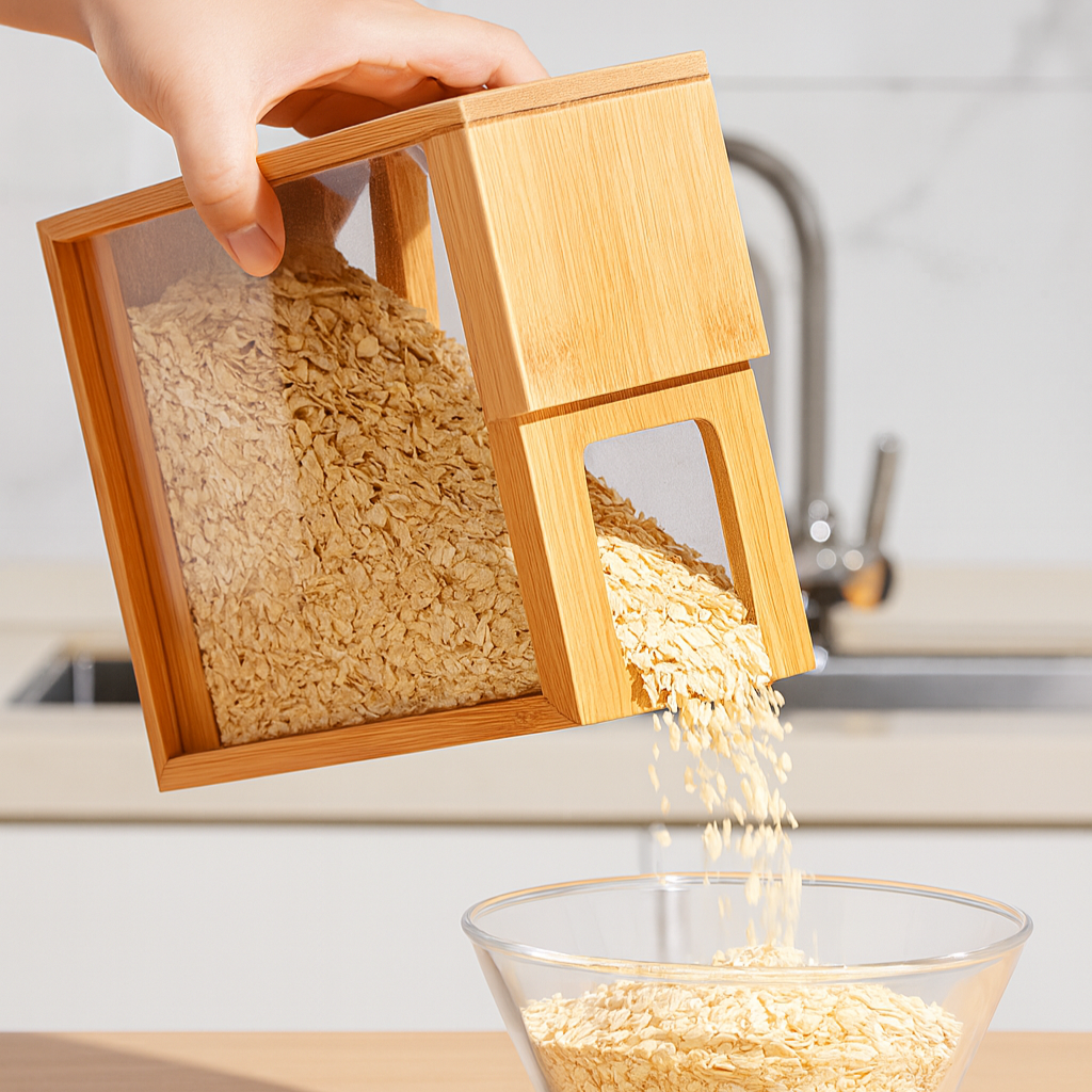 Bamboo Food Dispenser