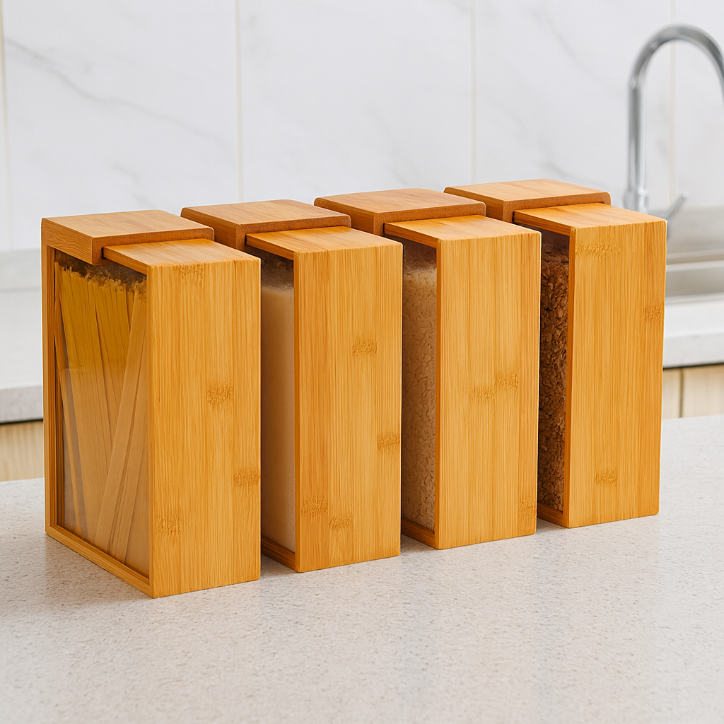 Bamboo Food Dispenser