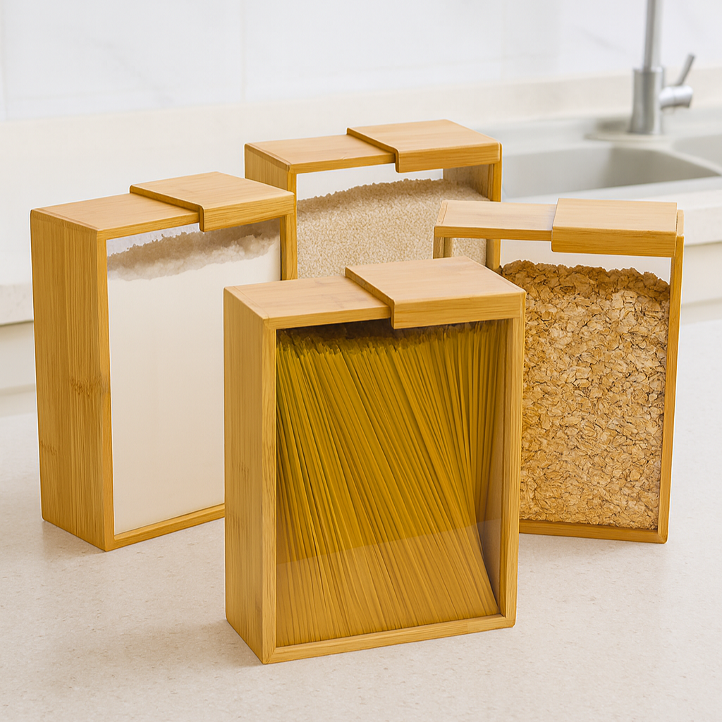 Bamboo Food Dispenser