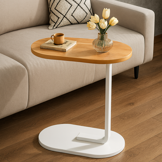 Modern C-Shaped Side Table
