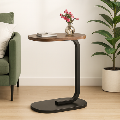 Modern C-Shaped Side Table