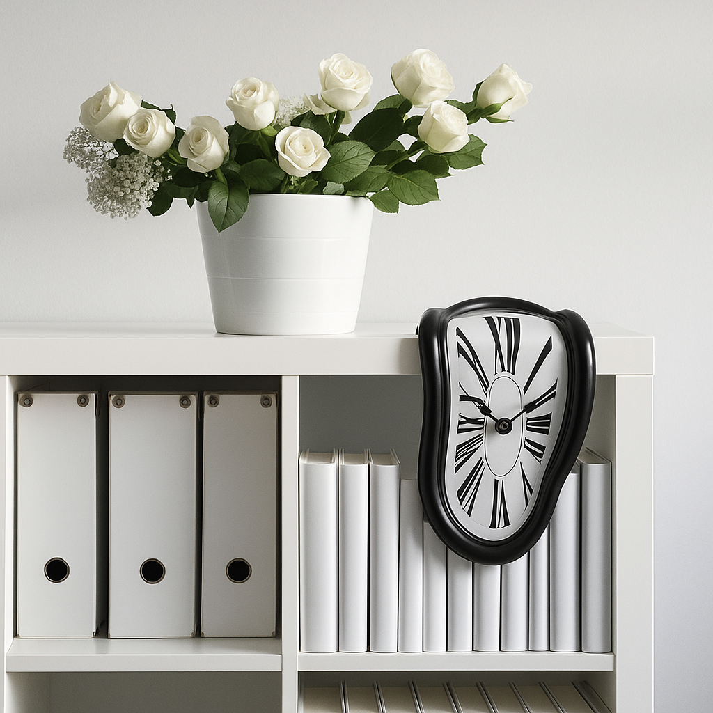 Surreal Melting Clock