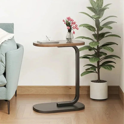 Modern C-Shaped Side Table