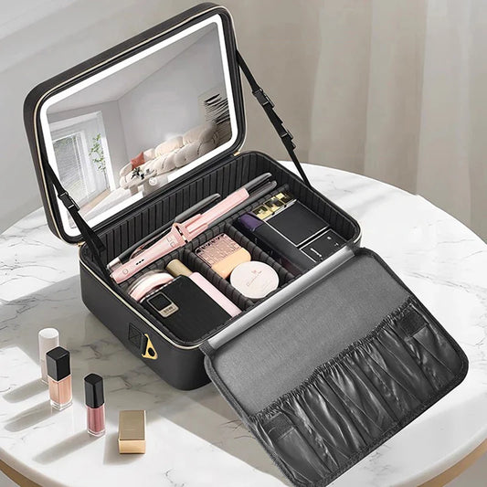 LED Travel Makeup Case
