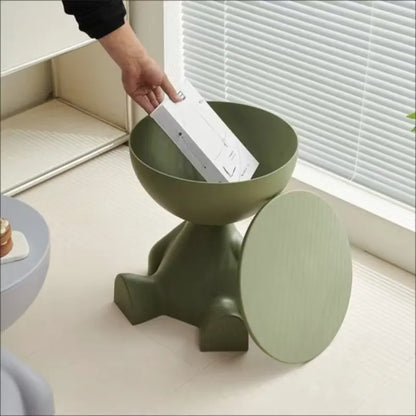 Cartoon Side Table With Storage