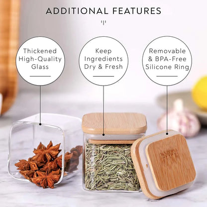 Glass Jars Set With Labels